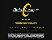 Tablet Screenshot of dota-league.com